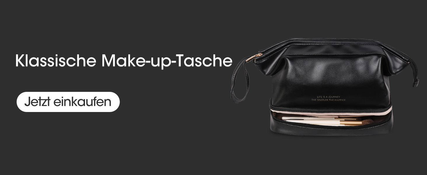 Косметичка для жінок Abiudeng: велика, водонепроникна, з відділенням для пензлів. Ідеальна для подорожей та зберігання макіяжу. Колір: коричневий