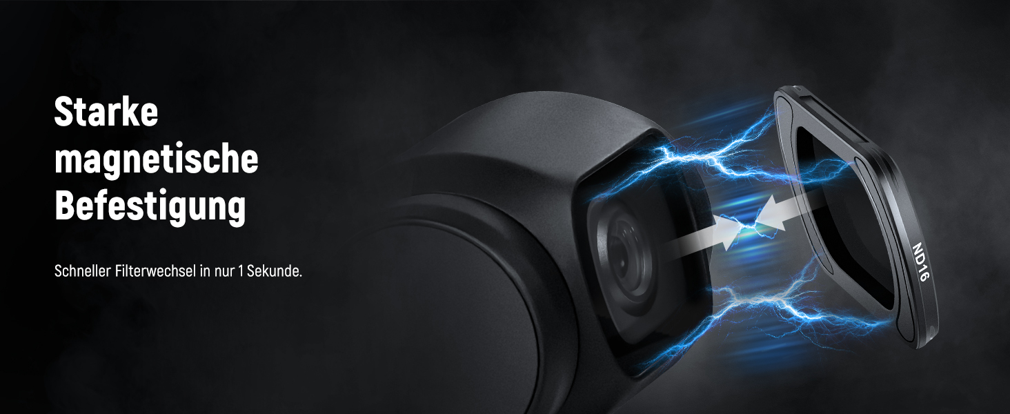 Набір фільтрів NEEWER ND та Black Diffusion для DJI Osmo Pocket 3: 4 шт. (ND16, ND64, ND256) + ефектний фільтр, аксесуари для об'єктива, оптичне скло HD