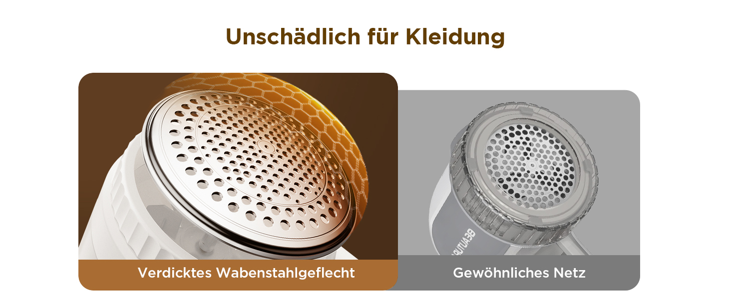 Електричний видальник ворсу 2-в-1 з трьома швидкостями для всіх тканин, з цифровим дисплеєм, 3 леза, USB-C кабель (Білий)