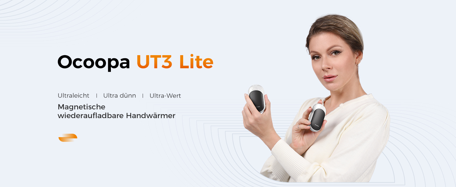 Електричні грілки для рук OCOOPA 2 шт. з магнітною основою, 5000mAh, 3 режими нагріву, компактні, для рукавичок, зима, подарунок