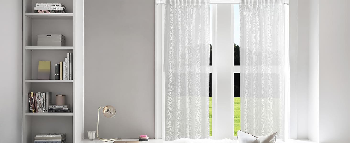 Штанга для карниза без свердління AIZESI 60-120 см, біла (телескопічна, 1 шт.)