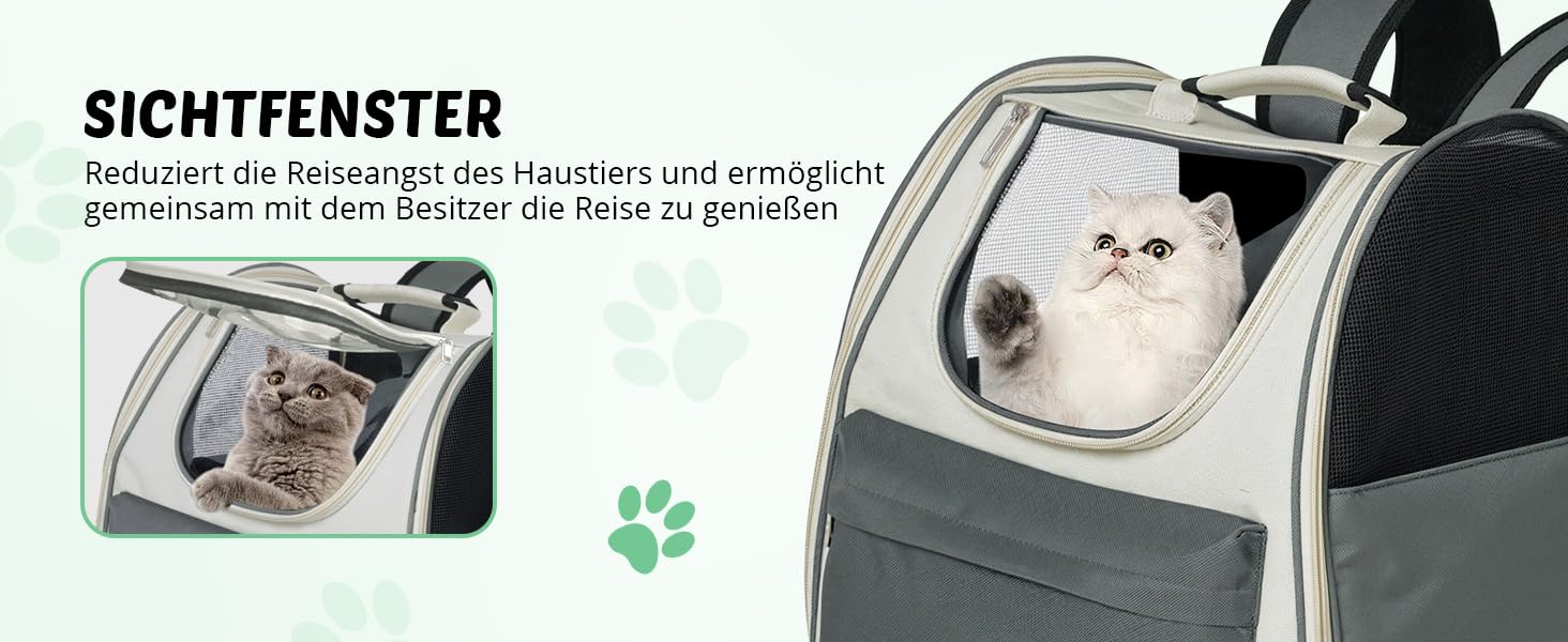 Розширюваний рюкзак для кота та собаки, переноска для тварин, рюкзак для великих котів та маленьких собак до 8 кг, переноска-рюкзак для транспортування/поїздок/кемпінгу