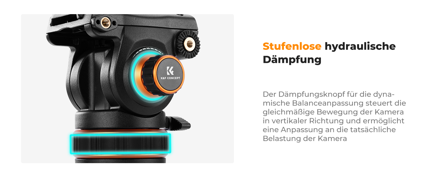 Штатив для камери K&F CONCEPT VA3+BV20: відео штатив з поворотним кріпленням, 184 см, для DSLR, відеокамер