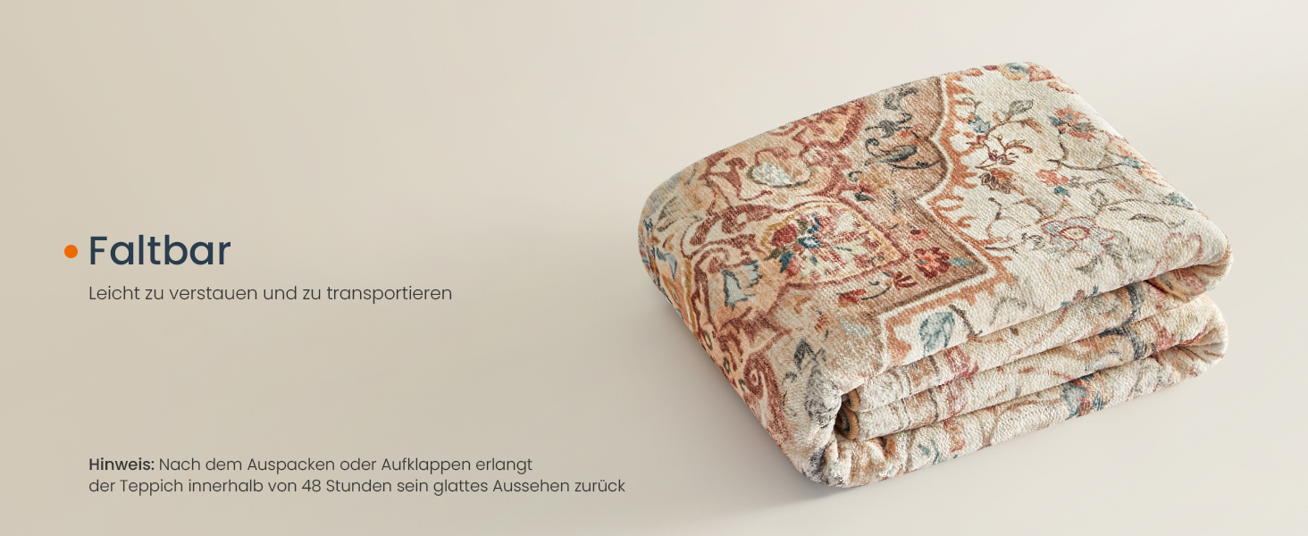 Килимок SONGMICS HOME Vintage, 120x170 см, для вітальні, спальні, кухні, коридору, їдальні, миючий, з антиковзаючим покриттям, TAR032G01 (Cappuccinobeige, 200B x 290L см)