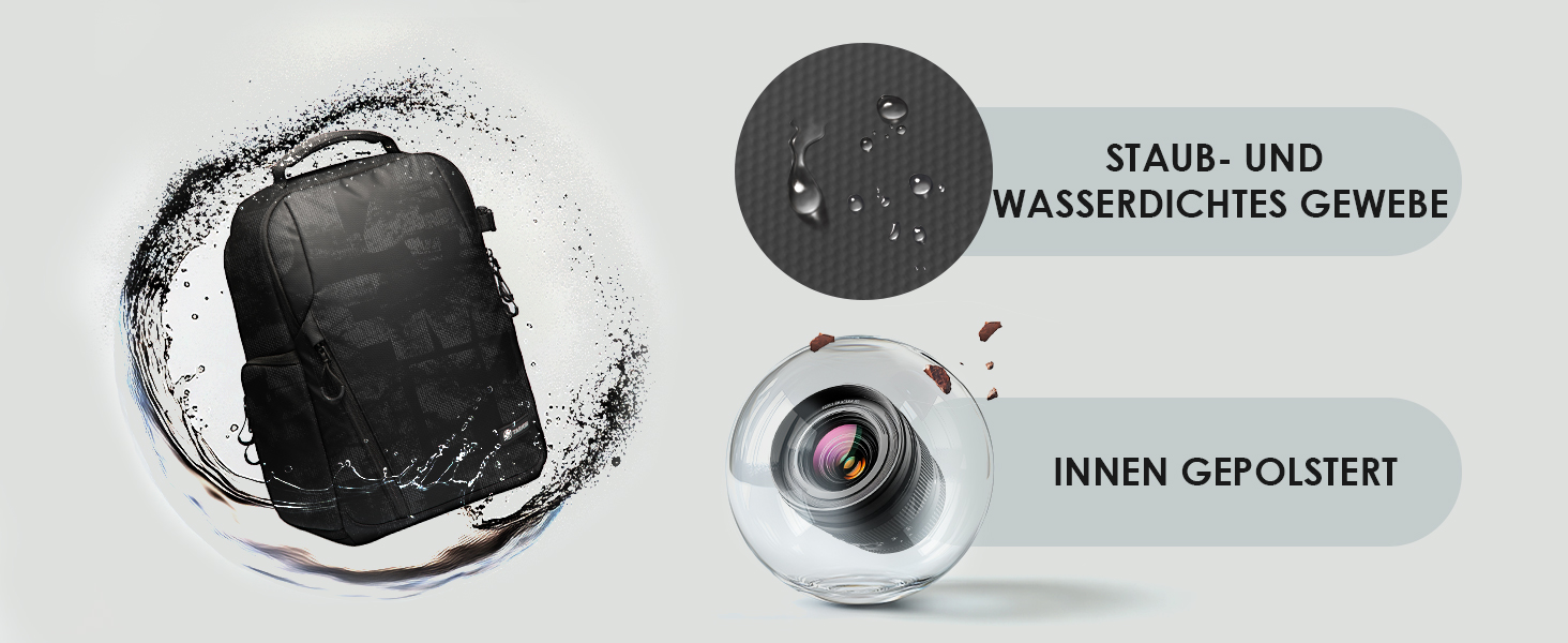 Рюкзак для фотокамери TARION: водонепроникний, з відділенням для ноутбука 14