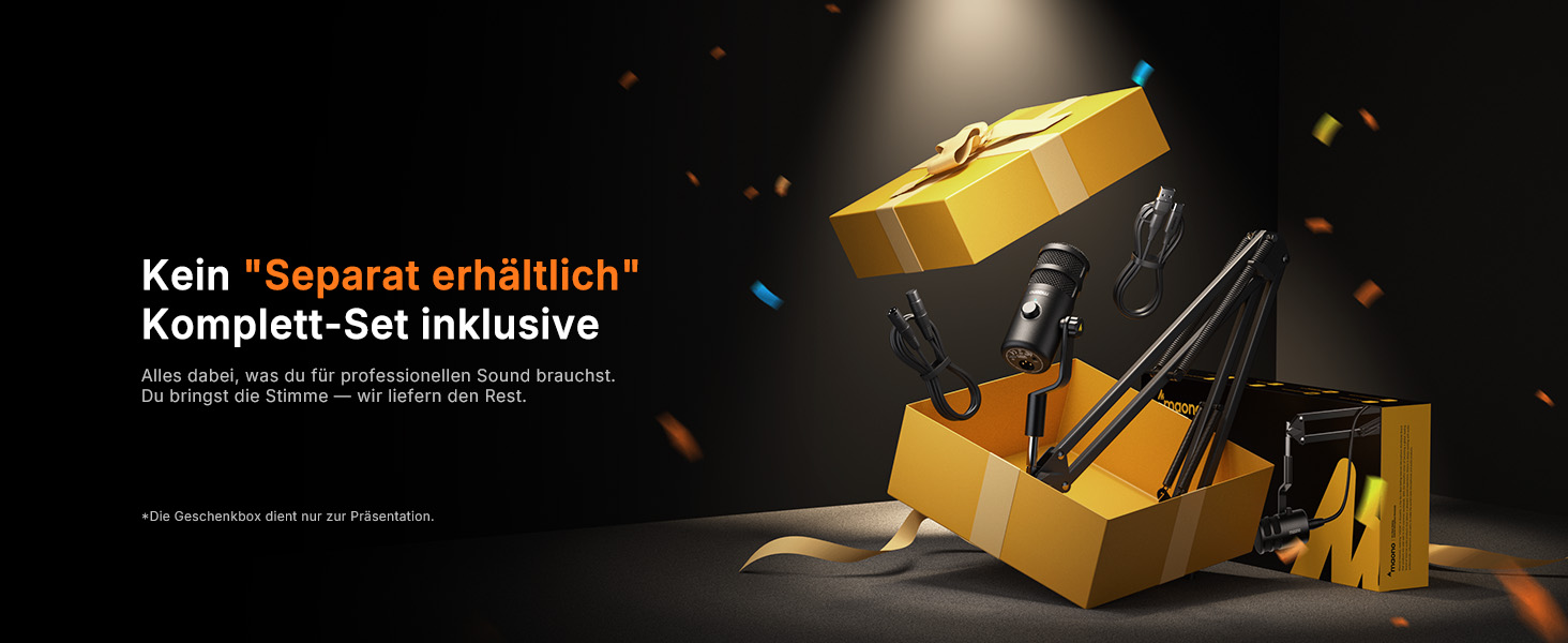 Динамічний мікрофон MAONO PD100 Gen2S USB/XLR для стрімінгу та подкастів, 192кГц/24біт, з пантографом (мікрофонною стійкою), кнопкою Mute та моніторингом
