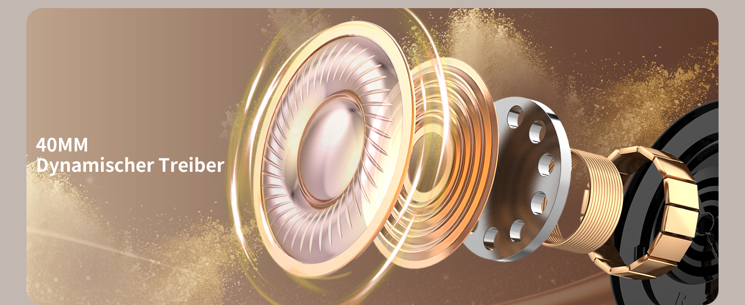 RUNOLIM Бездротові навушники Over-Ear з активним шумозаглушенням, Bluetooth, 70 годин роботи, Hi-Res Audio, глибокий бас, 3.5mm аудіокабель, чорний