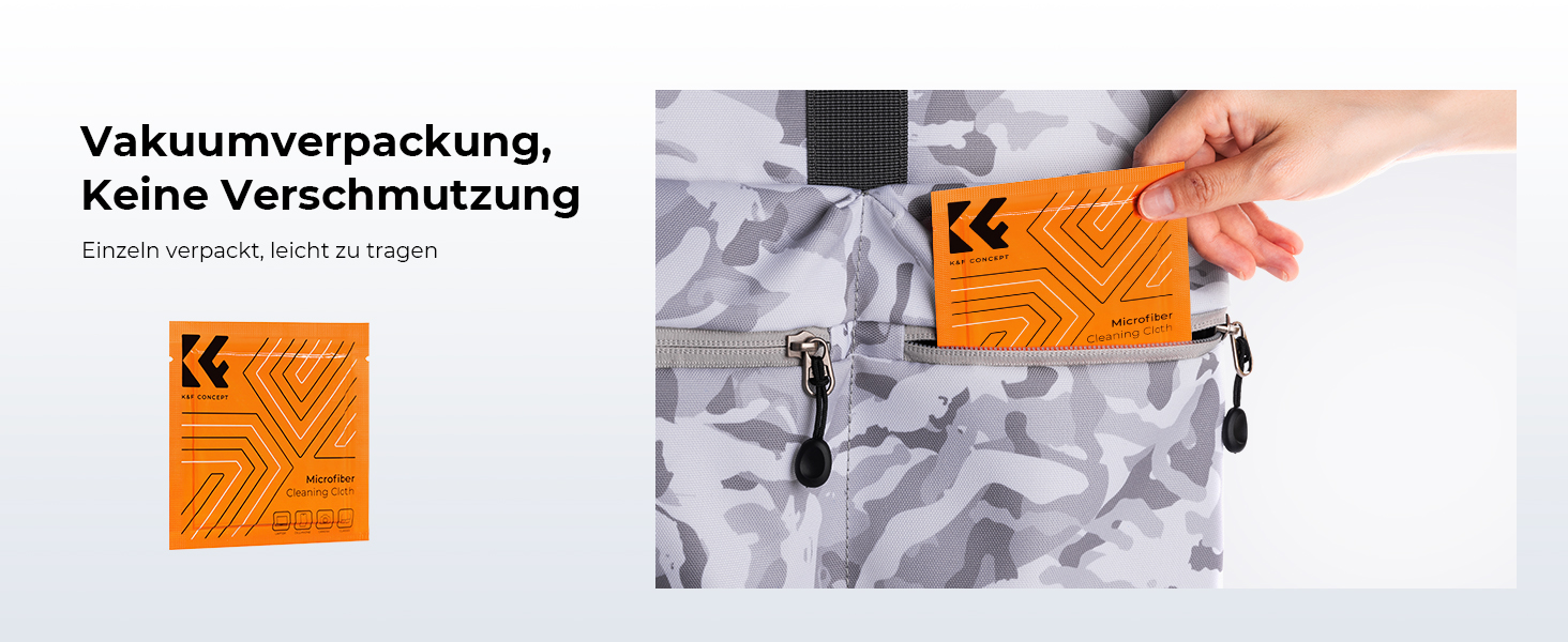 Набір для чищення об'єктивів K&F Concept: 9-в-1 для DSLR, камер, об'єктивів, фільтрів, телефонів