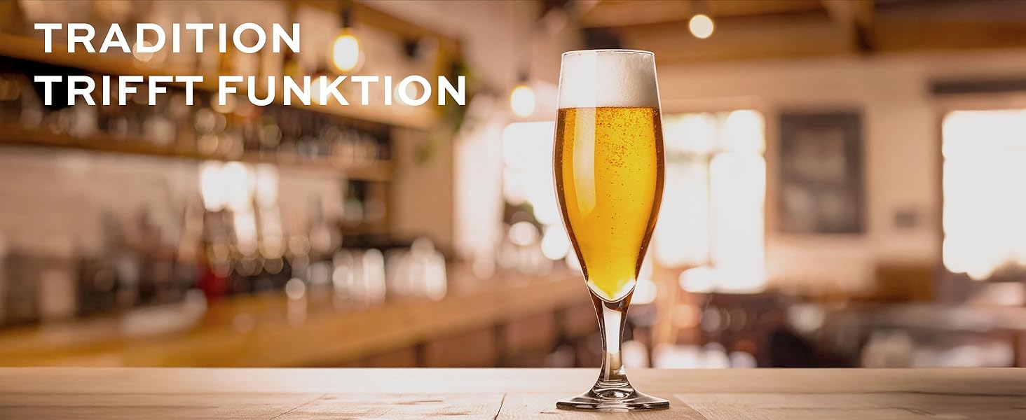 Набір пивних келихів Stölzle Lausitz Iserlohn 6 шт, 400 мл – для Pilsner та іншого пива – Кришталеві келихи, виготовлені в Німеччині