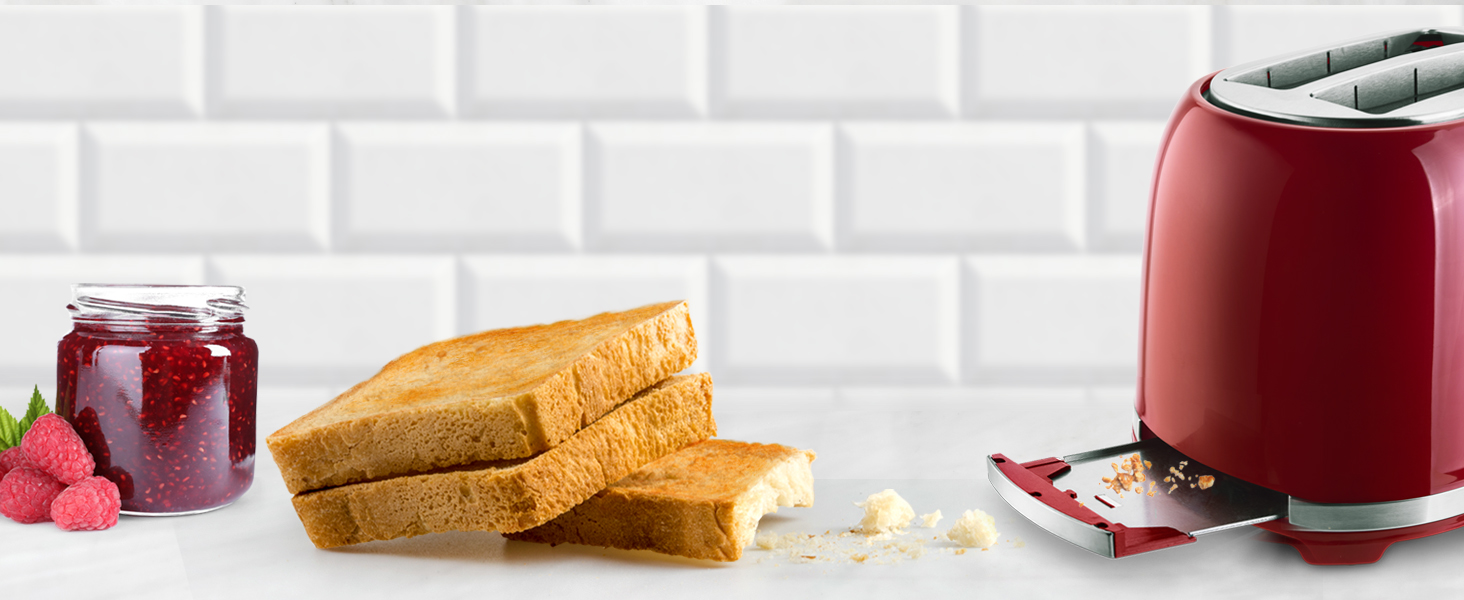 Тостер Ufesa 2-х секційний білий Retro Classic Pinup, вінтажний дизайн, 850 Вт, для тостів та сендвічів, 7 ступенів підсмажування, збирач шнура, піддон для крихт