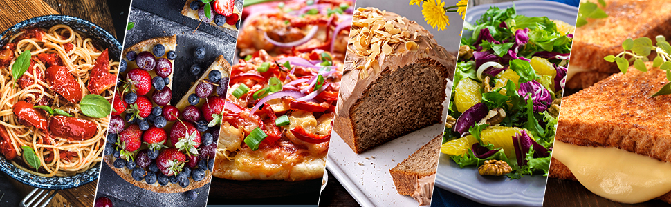 Кухонна машина-міксер з чашею 6.5л з нержавіючої сталі, 2000W, 6 швидкостей, для тіста та міксування, з набором насадок (вічорник, гак для тіста, вінчик) та захистом від бризок, чорна