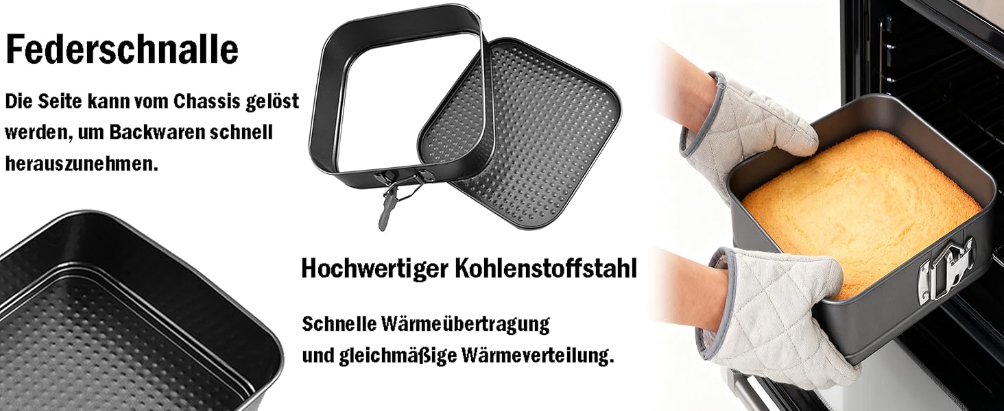 Набір для випічки Sadodo: форми для тортів та пирогів (кутові, круглі, серцеподібні), мішок кондитерський з насадками, антипригарне покриття