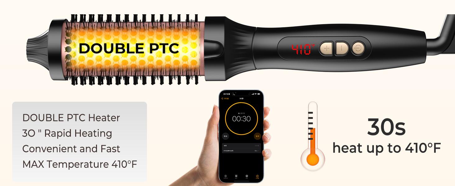 UKLISS Hairstyler 6 в 1: Airbrush, круглі щітки, плойка, фен, випрямляч | 1000W | для локонів, об'єму, випрямлення та сушіння