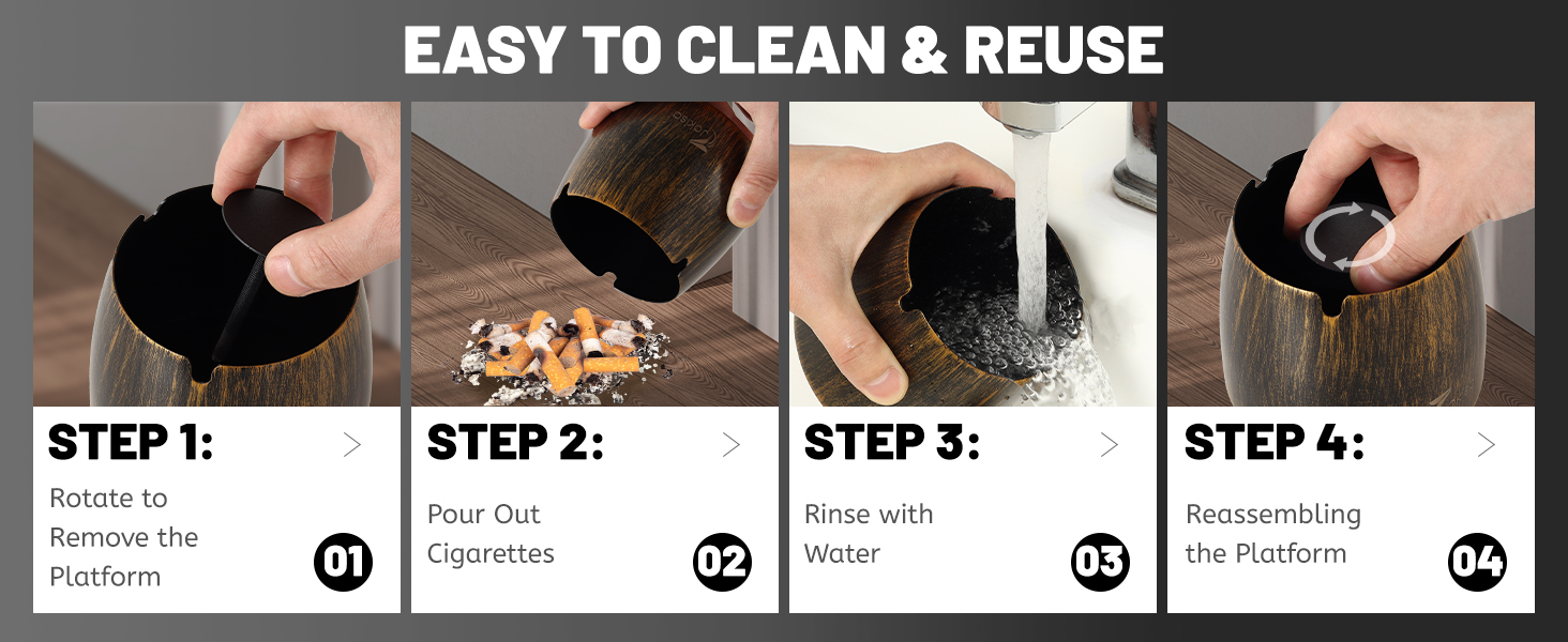 Набір ашеновічників для вулиці 2 шт., нержавіюча сталь, ретро дизайн, з кришкою, для внутрішнього та зовнішнього використання, вітрозахисний, з неслизьким дном, для саду, бару та балкону