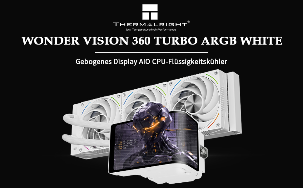 Рідинне охолодження процесора Thermalright Wonder Vision 360 UB ARGB White, СРО з 6.67