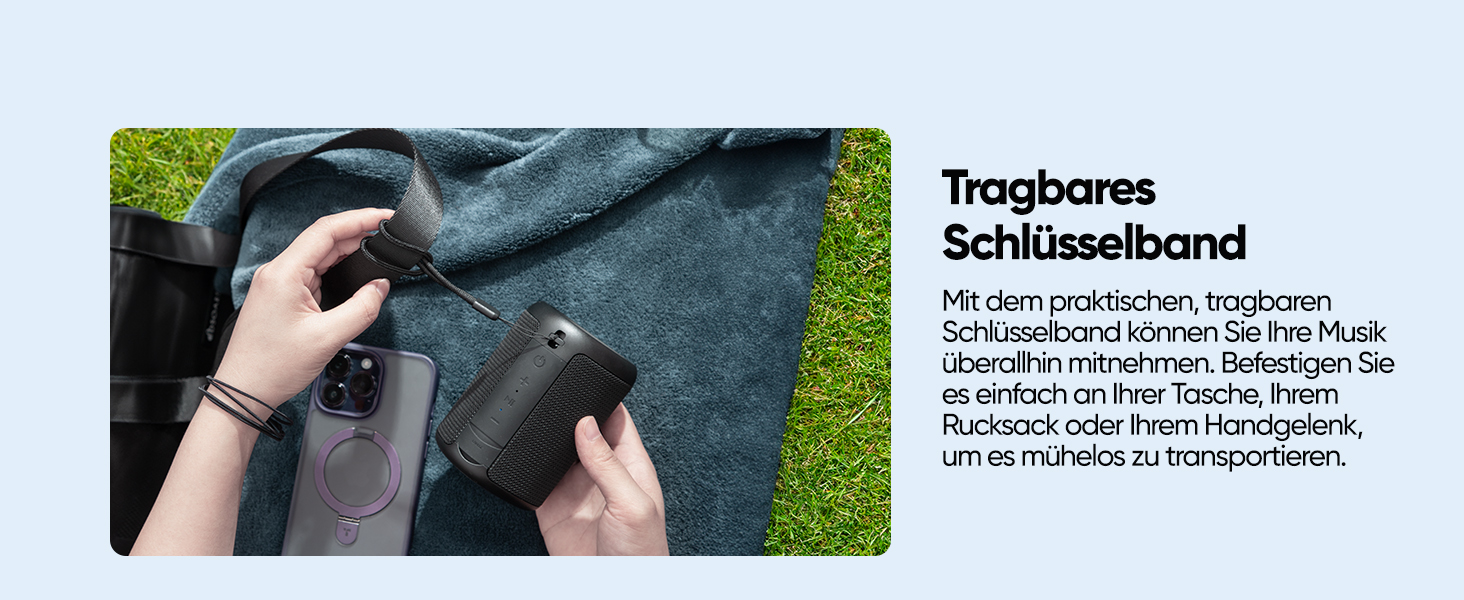 Портативна Bluetooth колонка AY з підсвічуванням, потужний звук, IPX5 водостійкість, AUX/TF картка, стерео-паринг, 24 години роботи від акумулятора, ідеально для дому та відпочинку на природі, світло-зелений (чорно-синій, великий)