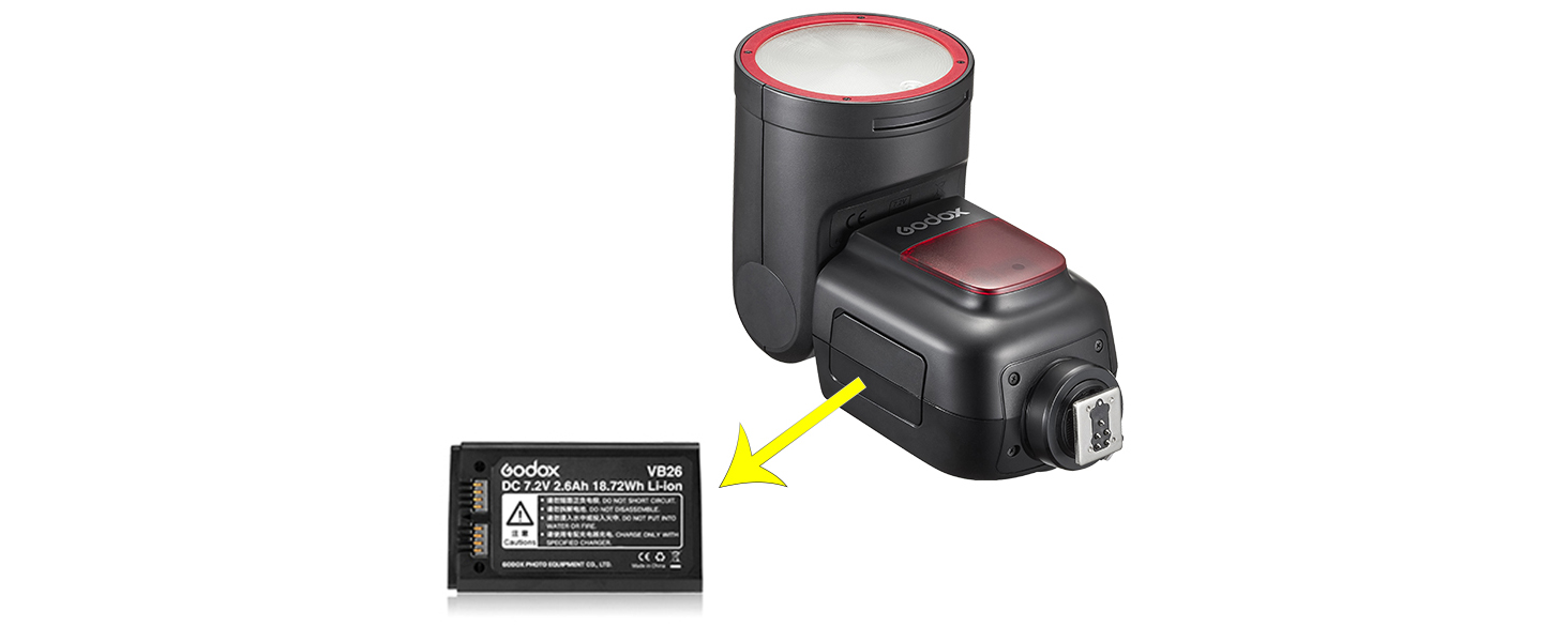 Спалах Godox V1N для Nikon: потужний, швидкий, з Li-Ion акумулятором, 76 Вт, TTL, HSS 1/8000, 480 спахів, перезарядка 1.5с