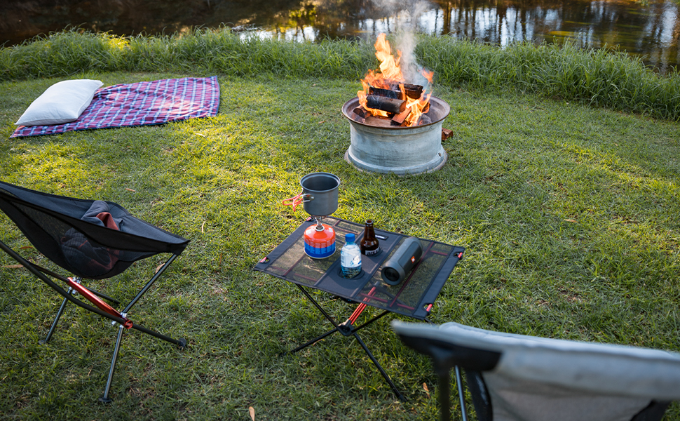 Складний стіл Naturehike Ultraleight - компактний, портативний для кемпінгу, туризму та саду, чорний