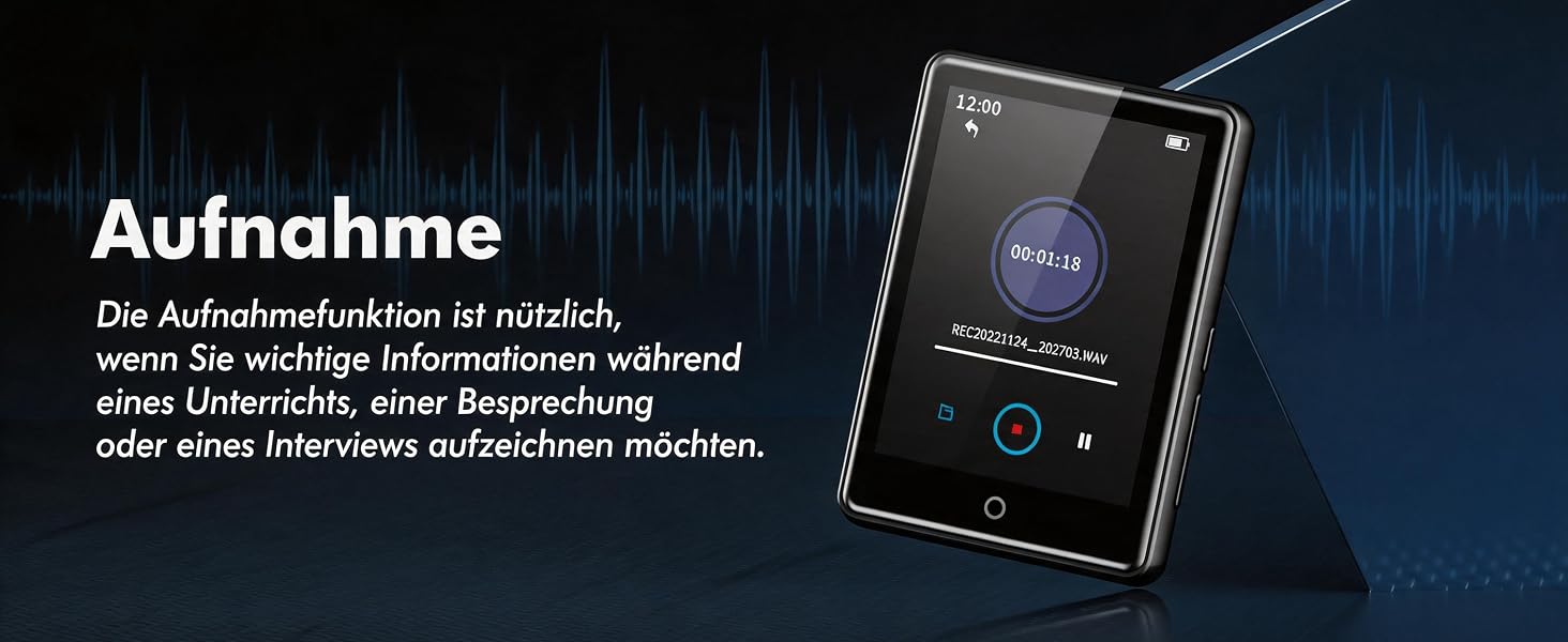 Дитячий MP3-плеєр з Bluetooth 5.3 та динаміком, 2.8