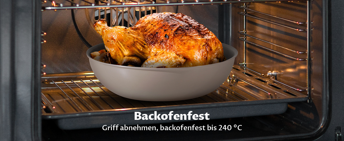 Набір каструль BEZIA 17 предметів з знімним ручками, антипригарний набір сковорідок з керамічним покриттям, набір каструль для індукційних плит, підходить для всіх типів плит, стік-набір, посуд для кемпінгу, піч-безпечний, світло-бежевий