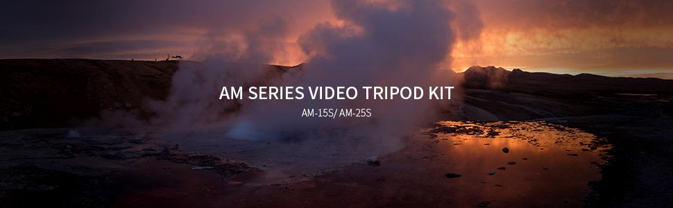 Штатив SIRUI AM-15S з плавним голівкою: професійний штатив/відеоштатив/трипод для камер, максимальне навантаження 10 кг