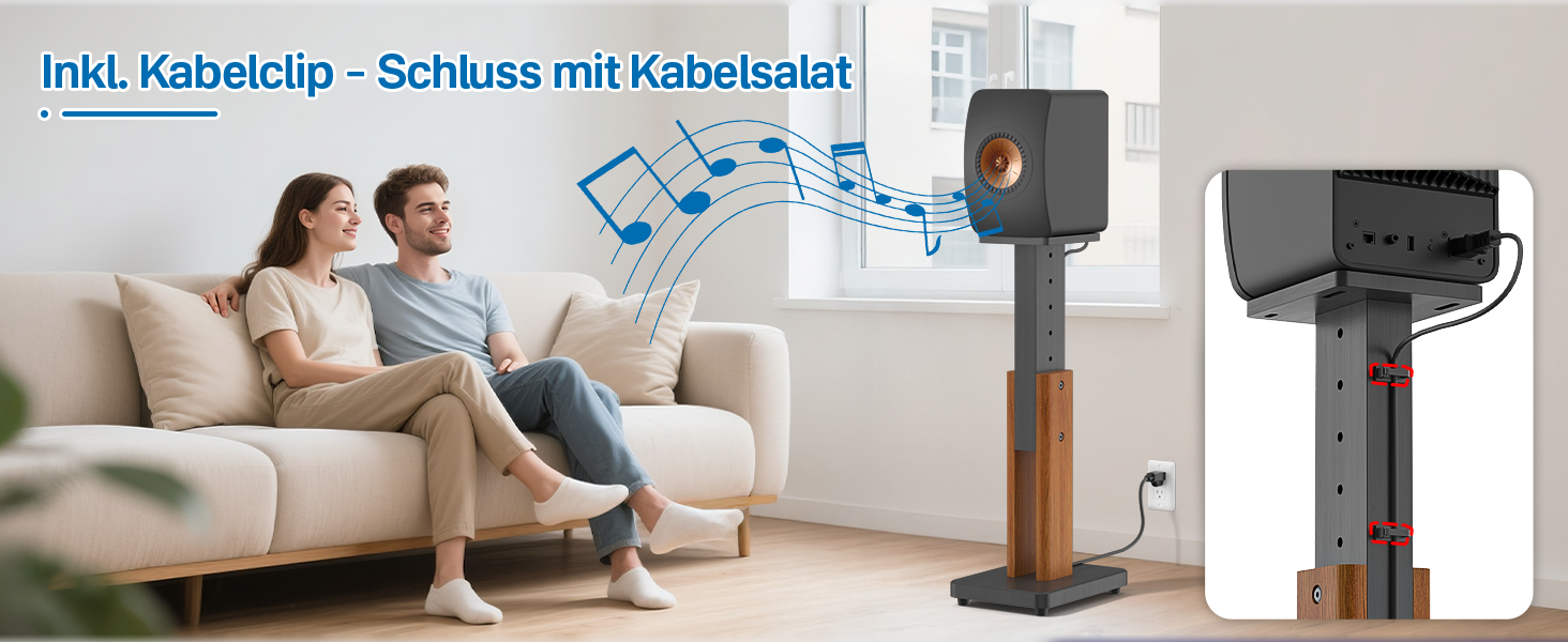 Регульовані підставки для акустики KEF LS50 Meta/Wireless II - Пара, дерев'яний масив, міцна конструкція (до 23 кг)