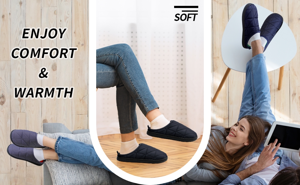 Тапочки домашні жіночі/чоловічі зимові теплі, плюшеві, м'які, зручні з memory foam, антиковзні, двоколірні, для дому та вулиці, 38/39 EU, чорні