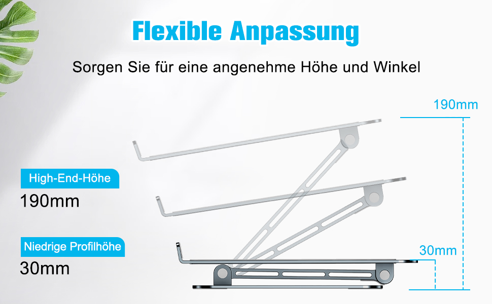 Підставка для ноутбука Babacom, регульована по висоті, складна, з алюмінієвого сплаву, ергономічна, з вентиляцією, сумісна з MacBook Air, Pro та іншими ноутбуками 10-16' (сіра)