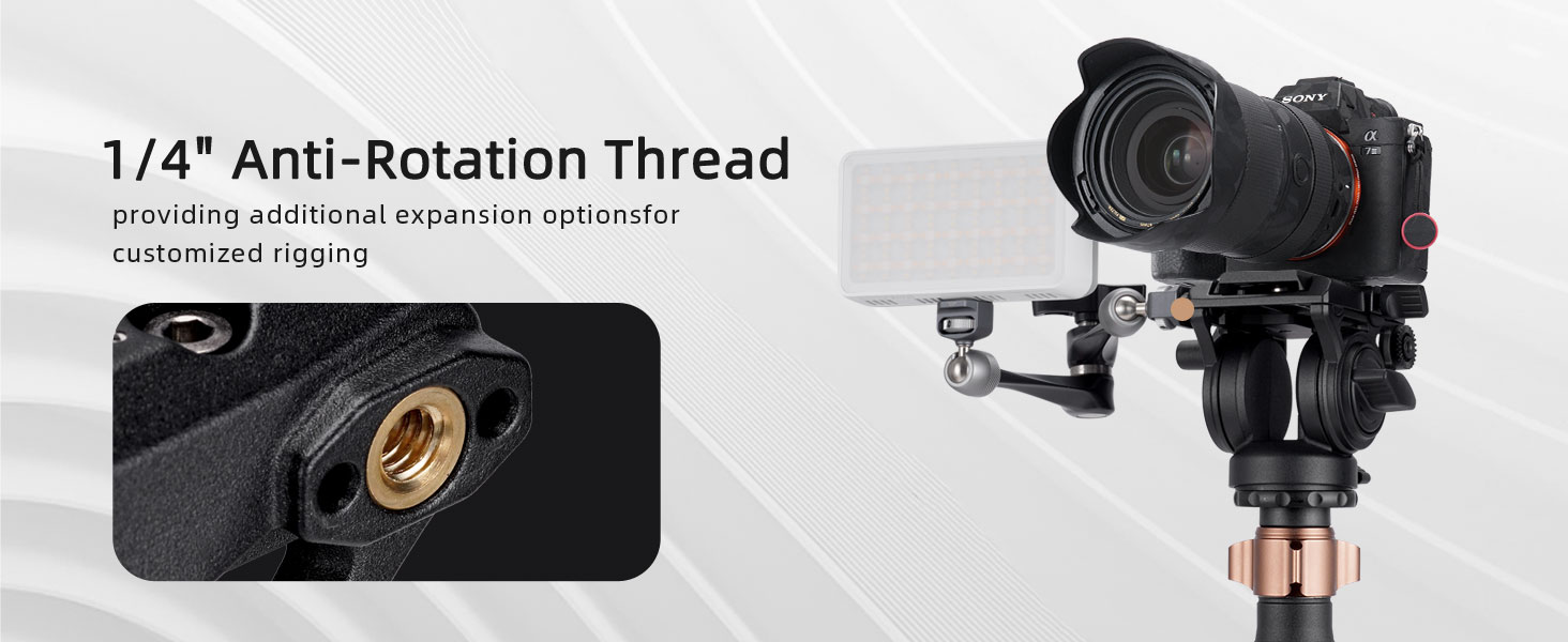 Штатив відео Cayer FP2450 з плинною головкою, 75 дюймів, алюміній, 4 секції, компактний, перетворюється на монопод, для DSLR, до 6 кг