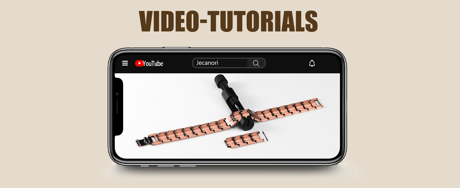 Масивне браслет на зап'ястя для чоловіків Jecanori з міді, регульований розмір, магнітний браслет з 3500 Гаус, подарункова коробка