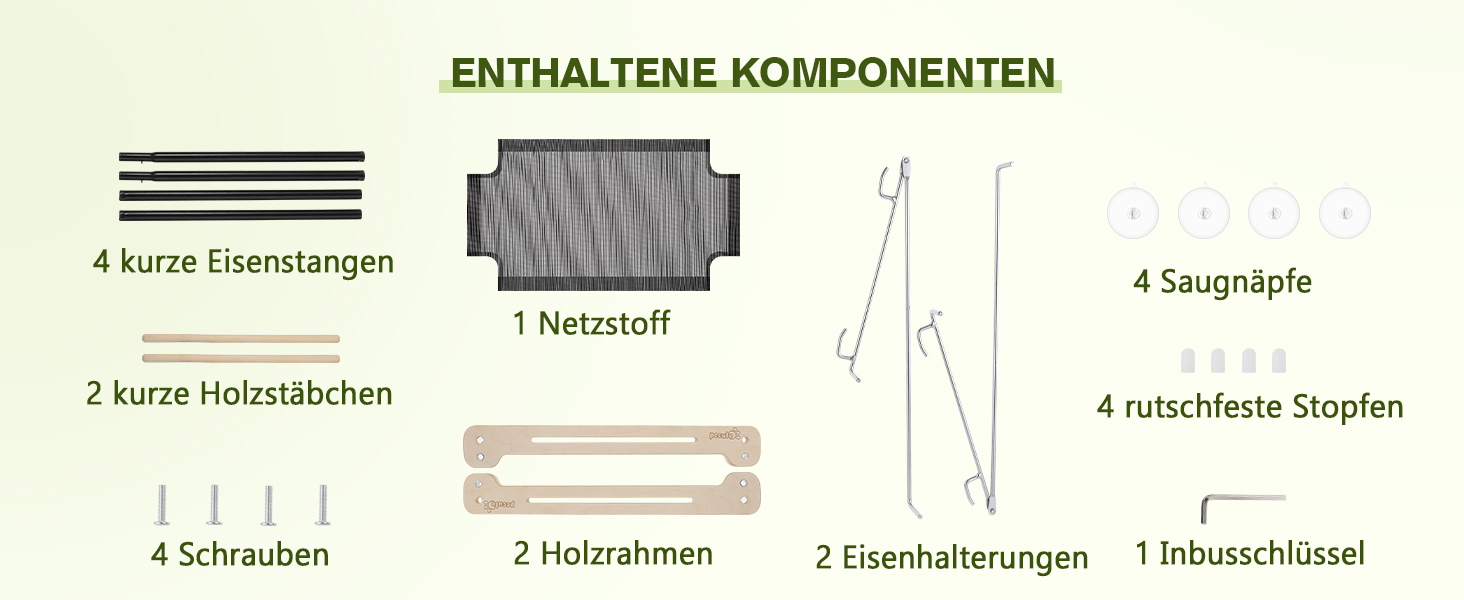 Ліжко-гамак для котів на вікно до 15 кг з масиву дерева та металу, 46 x 32 см