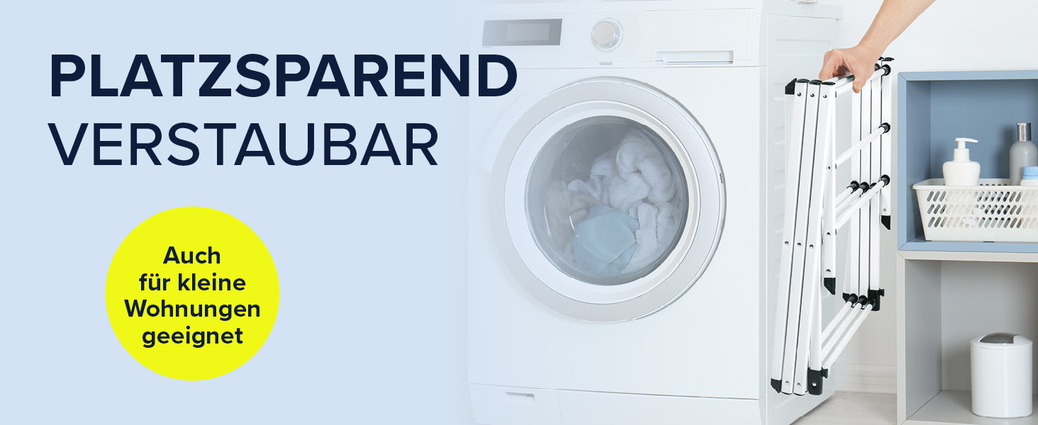 Сушарка для білизни EASYmaxx Wandwäschetrockner 400 - настінна, розтягувана, 80x40x10.5 см, 4 м довжини сушіння. Підходить для внутрішнього та зовнішнього використання.