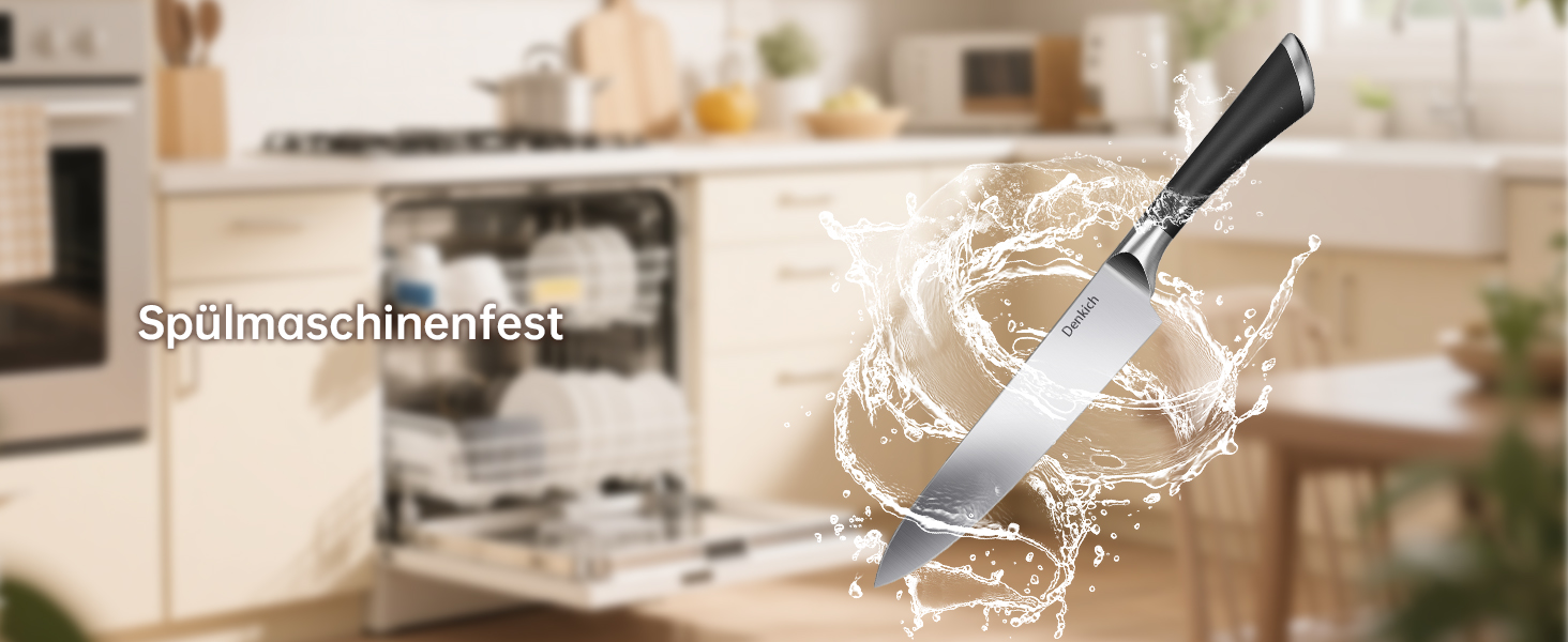 Набір кухонних ножів Messerblock Set, 7 предметів: професійний набір ножів з бруском, німецькі леза з високоякісної нержавіючої сталі, ергономічні ручки, для дому