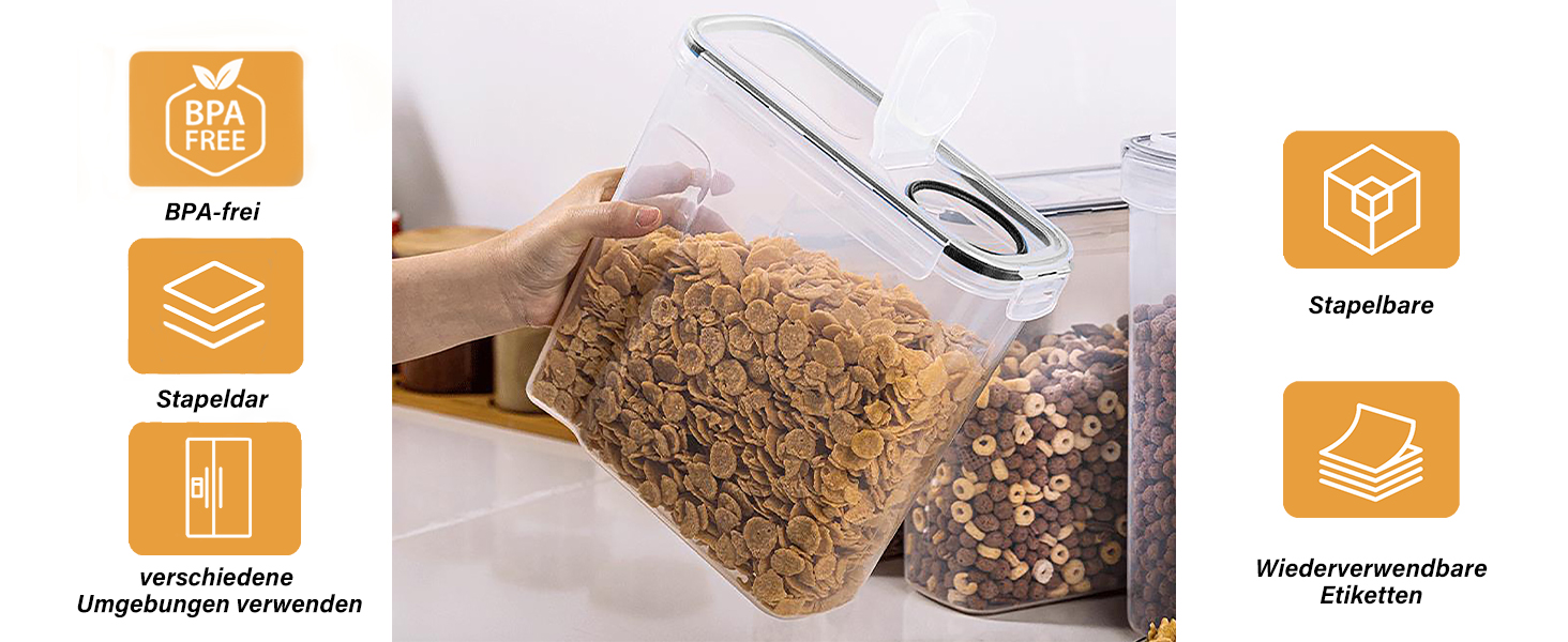 Набори контейнерів для зберігання Caliyo з кришкою, 24 шт. - герметичні контейнери для продуктів, кухонні бокси-органайзери, BPA Free