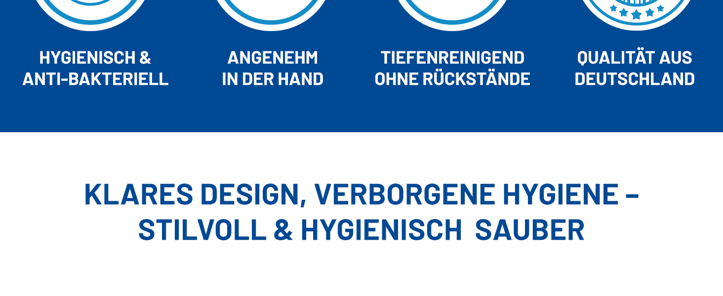 Набір для туалету Rival Life Style чорного кольору з круглою щіткою, ручка з нержавіючої сталі та кришка з масивного бука – ергономічна щітка для туалету для швидкого та ретельного прибирання