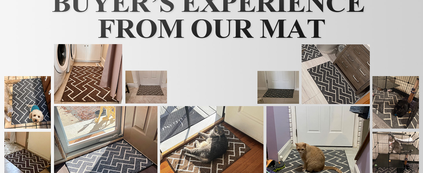 Килимок для дому Black 50 x 80 см, вологостійкий, антиковзаючий. Підходить для входу, коридору, саду, дому та тварин. Прямокутна форма, чорний колір