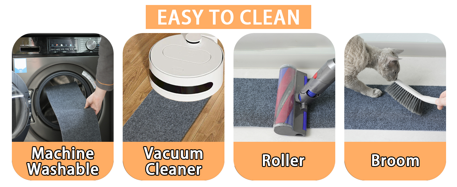 Набори килимків для сходів Aucuda, 15 шт., сірі, 76x20 см, антиковзаючі, самоклеючі, для захисту дерев'яних ступенів