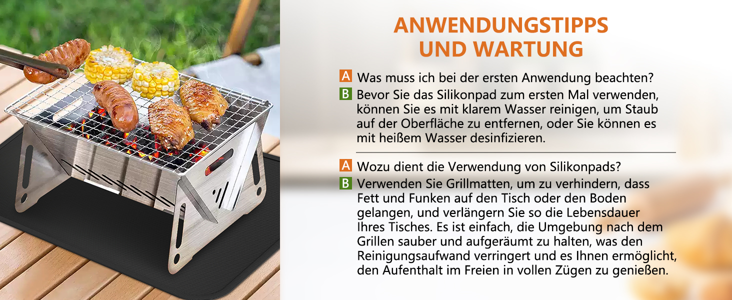 Термостійкий килимок, вогнестійка силіконова підставка для фритюрниці, 60x40 см. Захист від нагріву для кухонних стільниць, плити, мікрохвильових печей та тостерів.