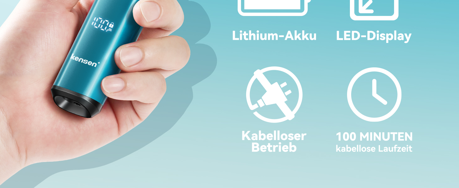 Триммер для тіла Kensen 2-в-1: для чоловіків, для інтимної зони, волога та суха, з насадками для грудей, пахв та зони бікіні