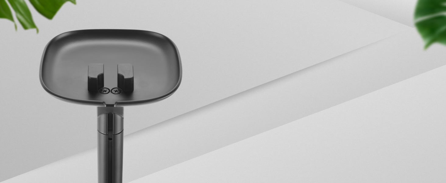 Підставка для колонок RICOO LH054-F (1 шт.) з кабельною організацією для Sonos One, One SL, Play:1. Стабільна підставка, бокс-фут, для колонок Sonos