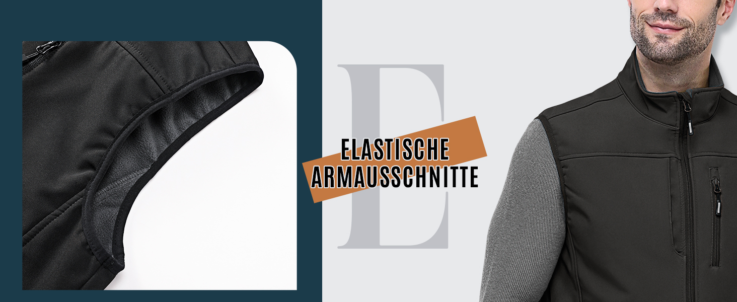 Чоловіча софтшеллова жилетка Outdoor Ventures, чорна, водонепроникна, вітронепроникна, спортивна, з декількома кишенями