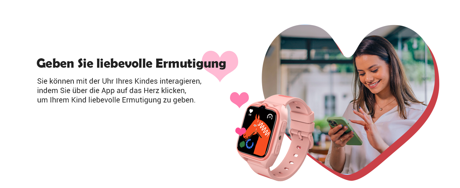 Дитячий смарт-годинник Blackview Kinder 4G: GPS, SIM-карта, відеодзвінки, SOS, дзвінки, чат, SMS, шкільний режим, лічильник кроків – Персиково-рожевий