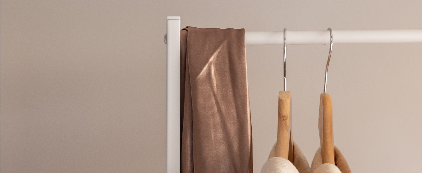 Вішак для одягу Newlux Hangy One 20 до 24 кг з полицею для взуття, металевий, стійкий, легка збірка, захист підлоги, білий, 50x40x160 см