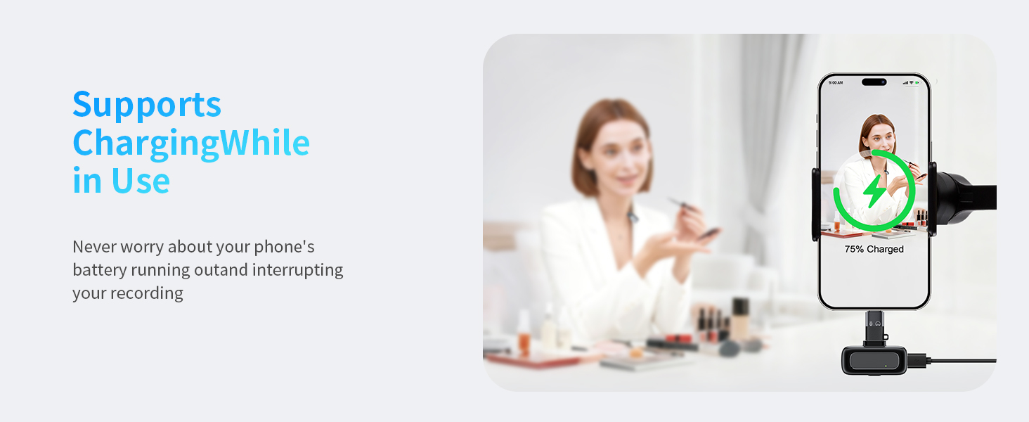 Беспроводной петличный микрофон для телефона/iPhone/iPad/камеры, мини-микрофон для стриминга, подавление шума, Plug & Play, идеален для видеосъемки, подкастов, YouTube, TikTok и интервью (S7)