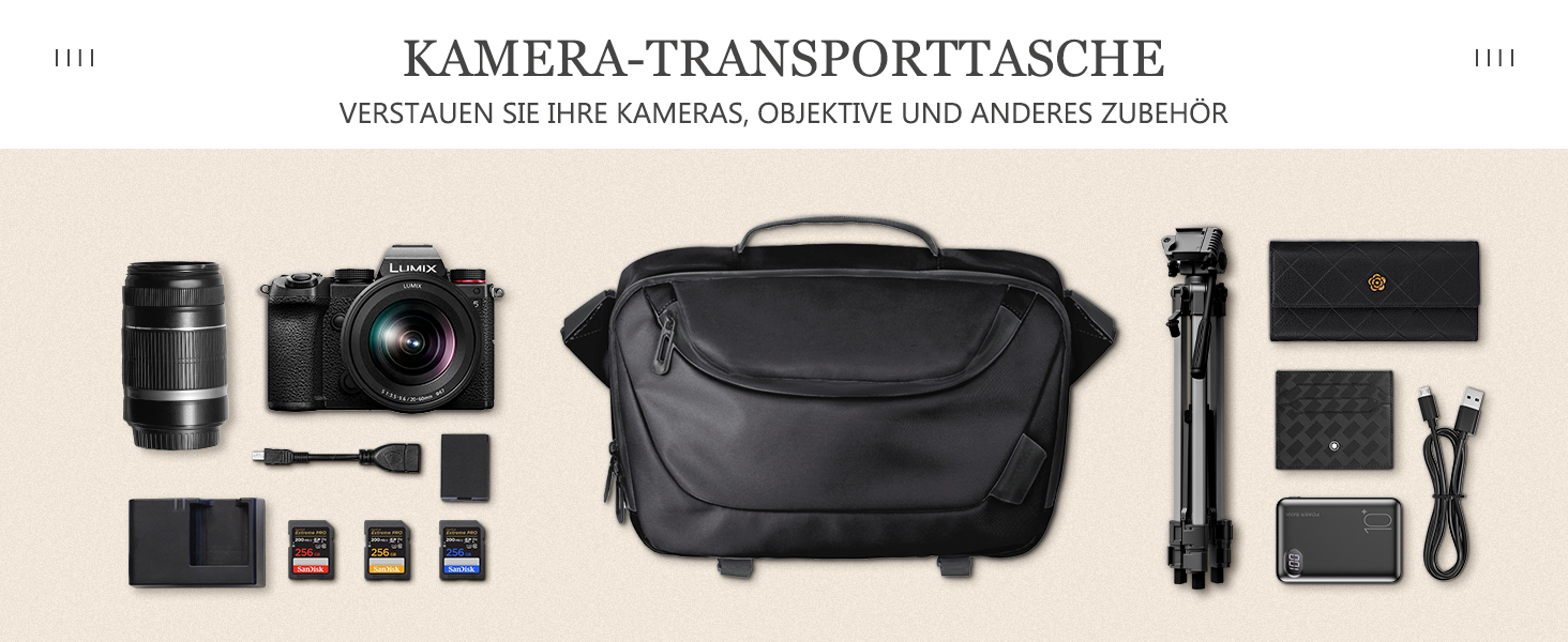 Чохол для камери DSLR/SLR TAAOKA, водонепроникний, з кріпленням для штатива, сумка на плече для фотографів (чорний)