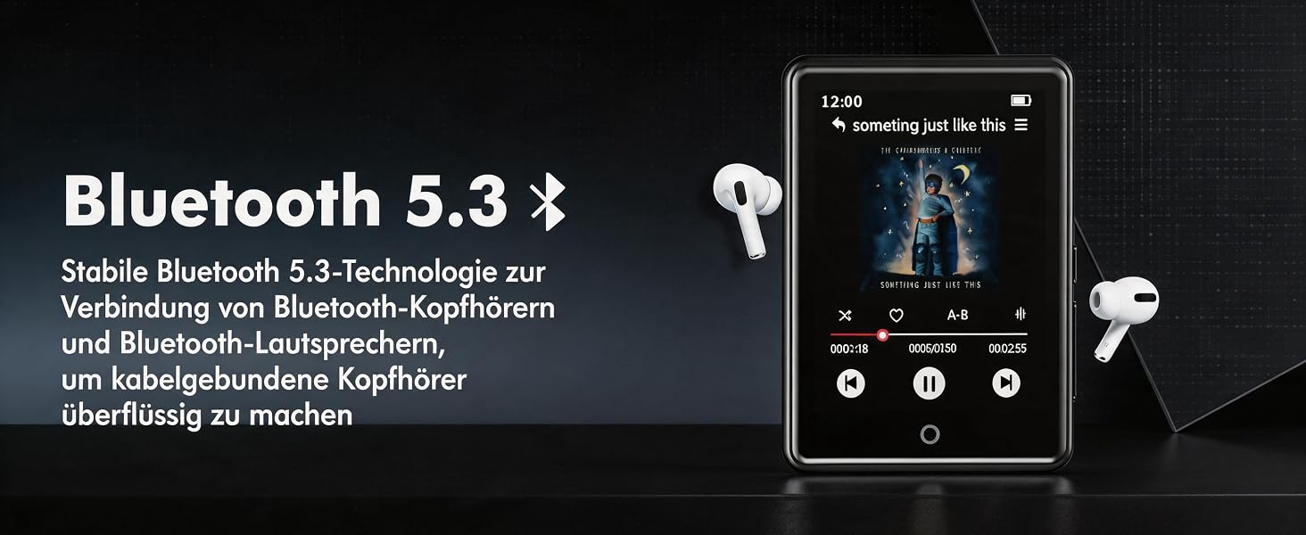 Дитячий MP3-плеєр з Bluetooth 5.3 та динаміком, 2.8