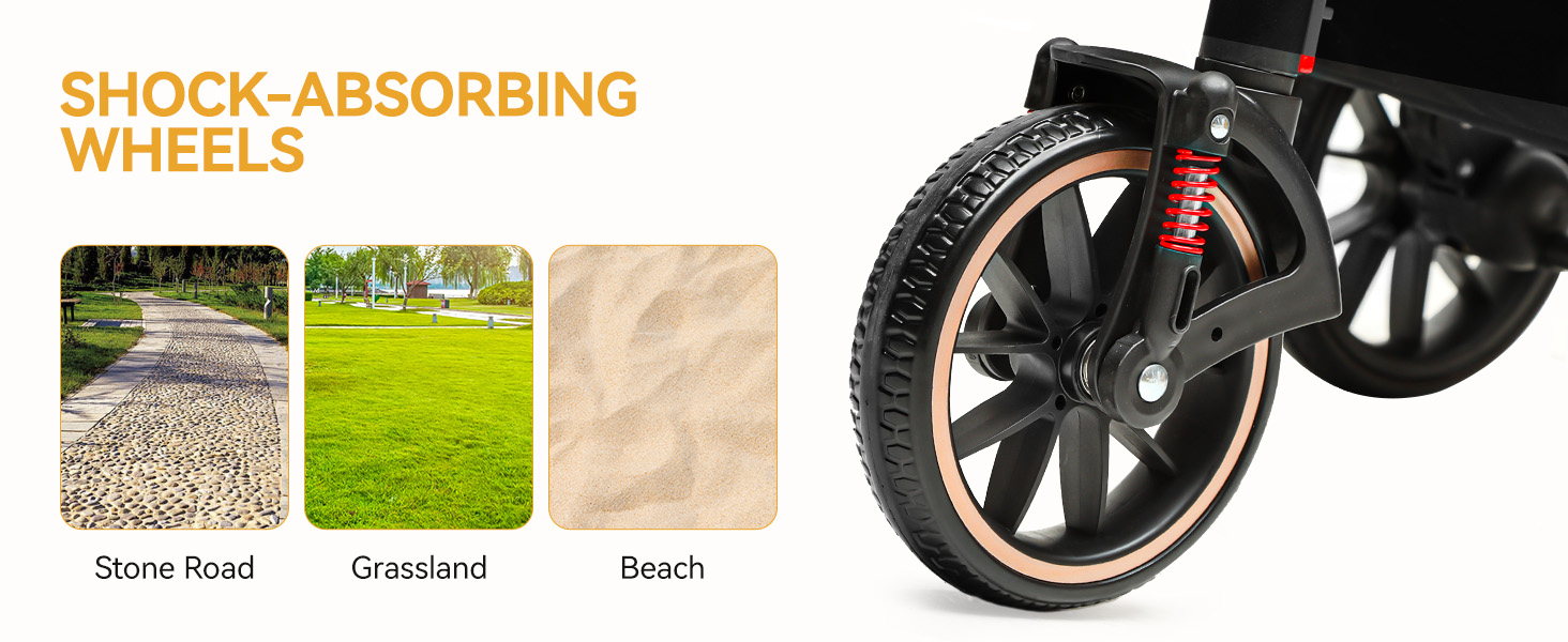 Візок для собак та котів 3 в 1 DWVO, до 22 кг, сірий, з переноскою та аксесуарами