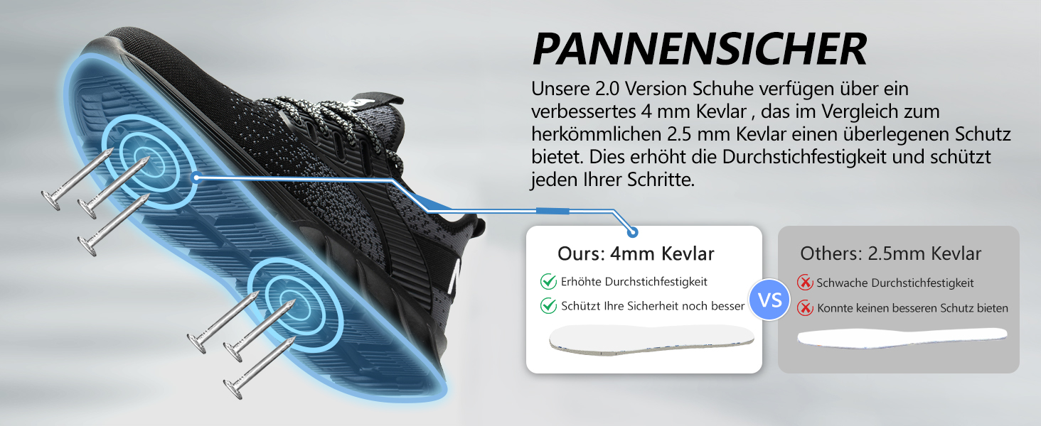 Робочі черевики з металевим носком для чоловіків та жінок. Легкі, дихаючі, розміри 37-48 EU, колір чорний