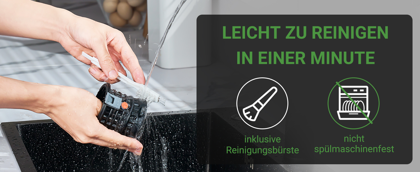 AMZCHEF Електричний соковитискач Slow Juicer 103 мм - потужність 250W, для овочів та фруктів, з 2 фільтрами, тихий двигун, функція реверсу, чорний
