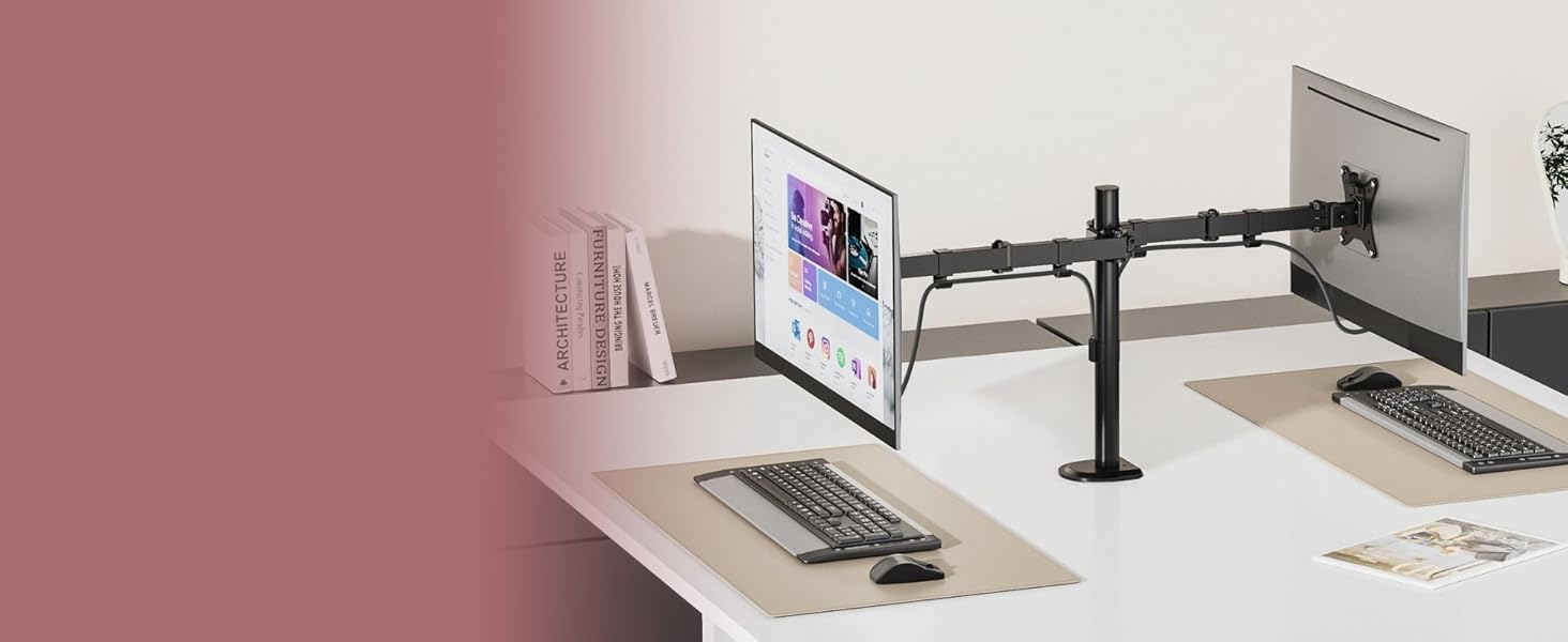 Кріплення для двох моніторів VonHaus - тримач для моніторів 13-32